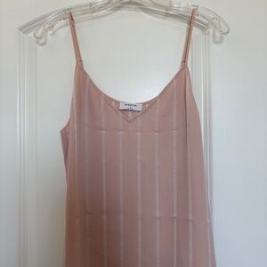 Babaton camisole in rose with white stripes